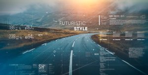 Futuristic Parallax Slideshow Video Displays template preview