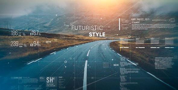Futuristic Parallax Slideshow Video Displays template preview