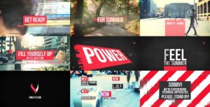 Urban Promo Video Displays template preview