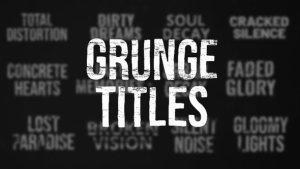Videohive Grunge Titles 56463873 Titles template preview