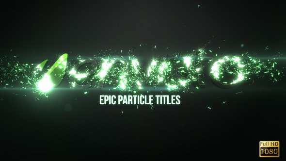 Videohive Epic Particle Titles Logo Stings template preview