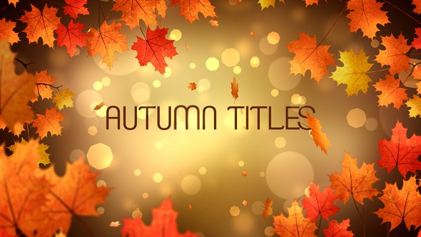 Videohive Autumn Titles 24779626 Titles template preview