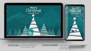Videohive Christmas Tree Opener 40187146 Openers template preview