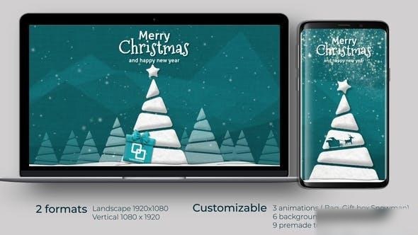 Videohive Christmas Tree Opener 40187146 Openers template preview