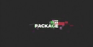 Glitch Text Video Displays template preview