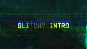 Videohive Glitchy Intro Logo Stings template preview