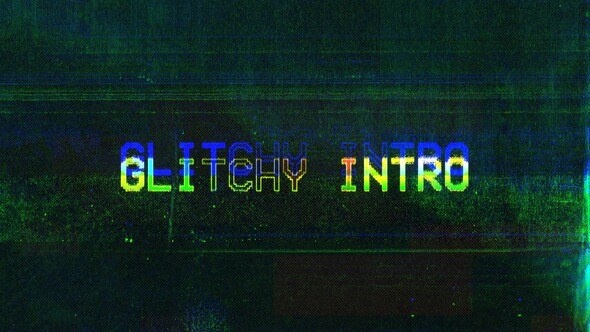 Videohive Glitchy Intro Logo Stings template preview