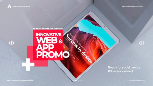 Videohive Innovative App & Web Promo Product Promo template preview