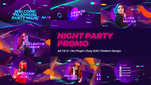 Videohive Night Party Promo Openers template preview
