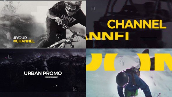 Channel Openers Video Displays template preview