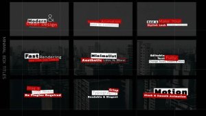 Videohive Box Titles / Ae Titles template preview
