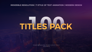 Big Pack of Motion Titles | After Effects Video Displays template preview
