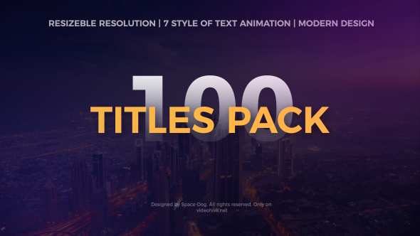 Big Pack of Motion Titles | After Effects Video Displays template preview