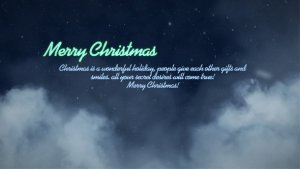 Merry Christmas Video Displays template preview