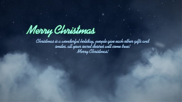 Merry Christmas Video Displays template preview