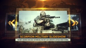 Videohive Scorpion Military Slideshow Video Displays template preview