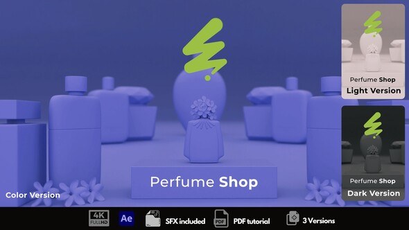 Videohive Perfume Shop Intro Logo Stings template preview