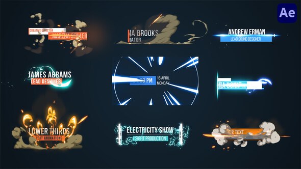 Videohive 2D FX Cartoon Titles & Lower thirds [After Effects] Titles template preview