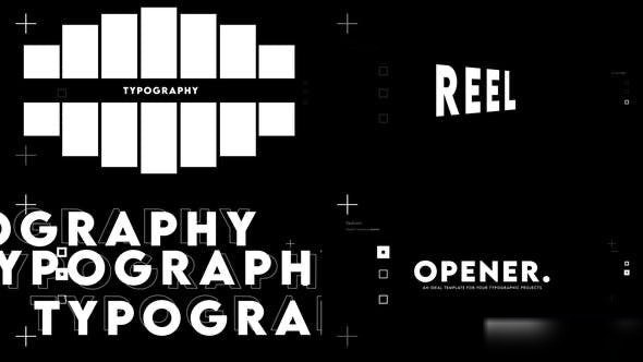 Videohive Typo Text Opener Openers template preview