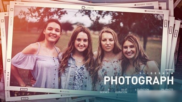 Videohive Falling Photo Slideshow Openers template preview