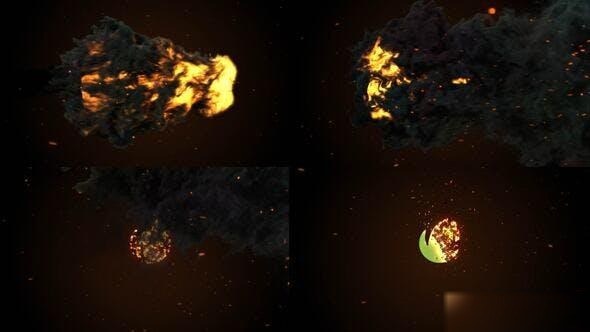 Videohive Fire Logo Reveal 2 Logo Stings template preview