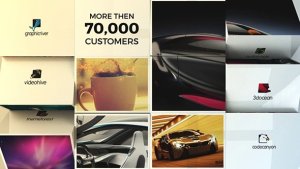 E-commerce Slideshow Video Displays template preview