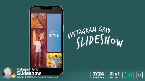 Videohive Instagram Slideshow Grid Pack Product Promo template preview