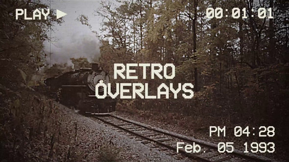Videohive Retro Overlay 60889596 Elements template preview