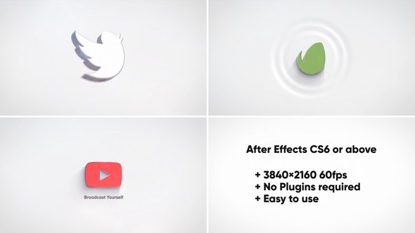 Videohive Simple 3D Logo Reveal 29802035 Logo Stings template preview