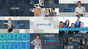 Videohive Global Business Presentation Video Displays template preview