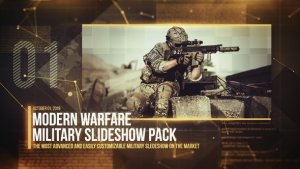 Videohive Modern Warfare | Military Presentation Video Displays template preview