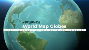 World Map Globes Video Displays template preview