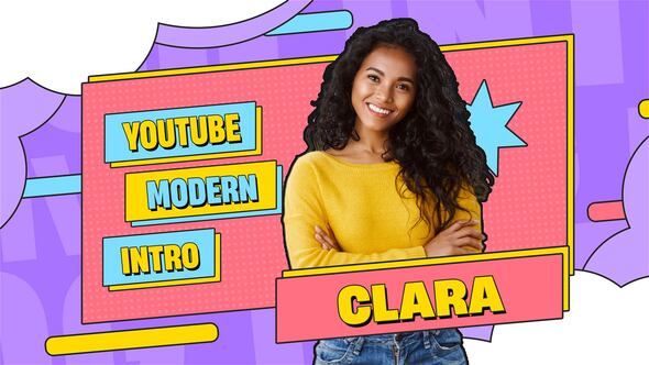 Videohive Modern YouTube Podcast Intro Openers template preview
