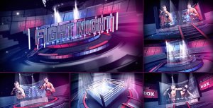 Fight Night Broadcast Package Video Displays template preview