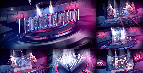 Fight Night Broadcast Package Video Displays template preview