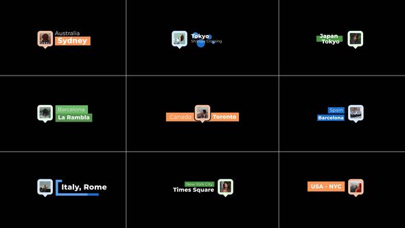 Videohive Location Titles _AE Titles template preview