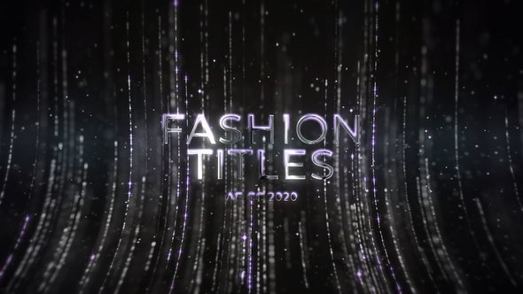 Videohive Luxury Fashion Lines Titles Titles template preview