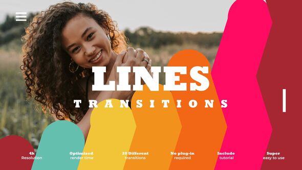 Videohive Flat Lines Transitions Broadcast-packages template preview
