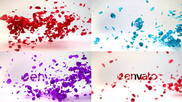 Videohive Petals Logo Reveal Logo Stings template preview
