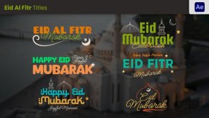 Videohive Eid Al Fitr Greeting Title Ramadan template preview
