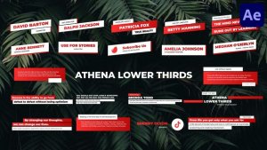 Videohive Athena Lower Thirds for After Effects Elements template preview