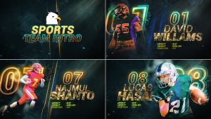 Videohive Powerful Sports team Player Promo || Player Profiles Broadcast-packages template preview