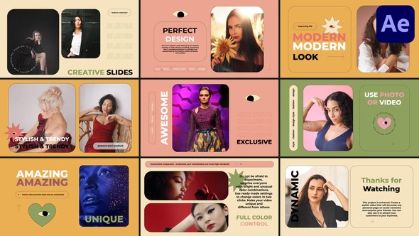 Videohive Stylish Fashion Scenes for After Effects Openers template preview