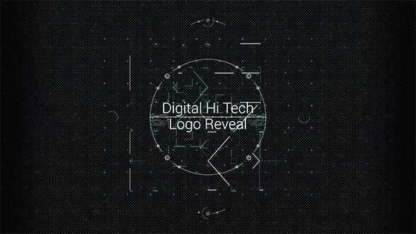 Videohive Digital Hi Tech Logo Reveal Logo Stings template preview