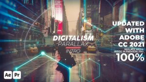 Digitalism Parallax Intro // Premiere Pro Template Premiere Pro template preview