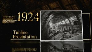 Videohive Golden History Slideshow Video Displays template preview