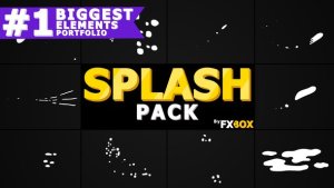 Splash Animated Elements | After Effects Video Displays template preview