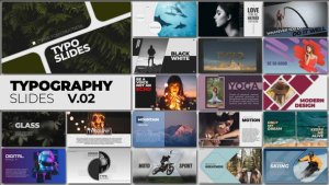 Videohive Typography Slides 49778010 Titles template preview