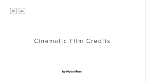 Videohive Credits 1.0 Titles template preview