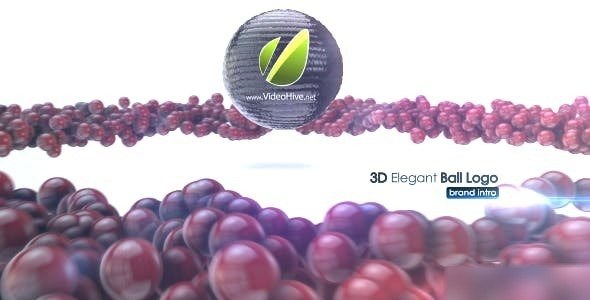 Videohive 3D Elegant Ball Logo Logo Stings template preview